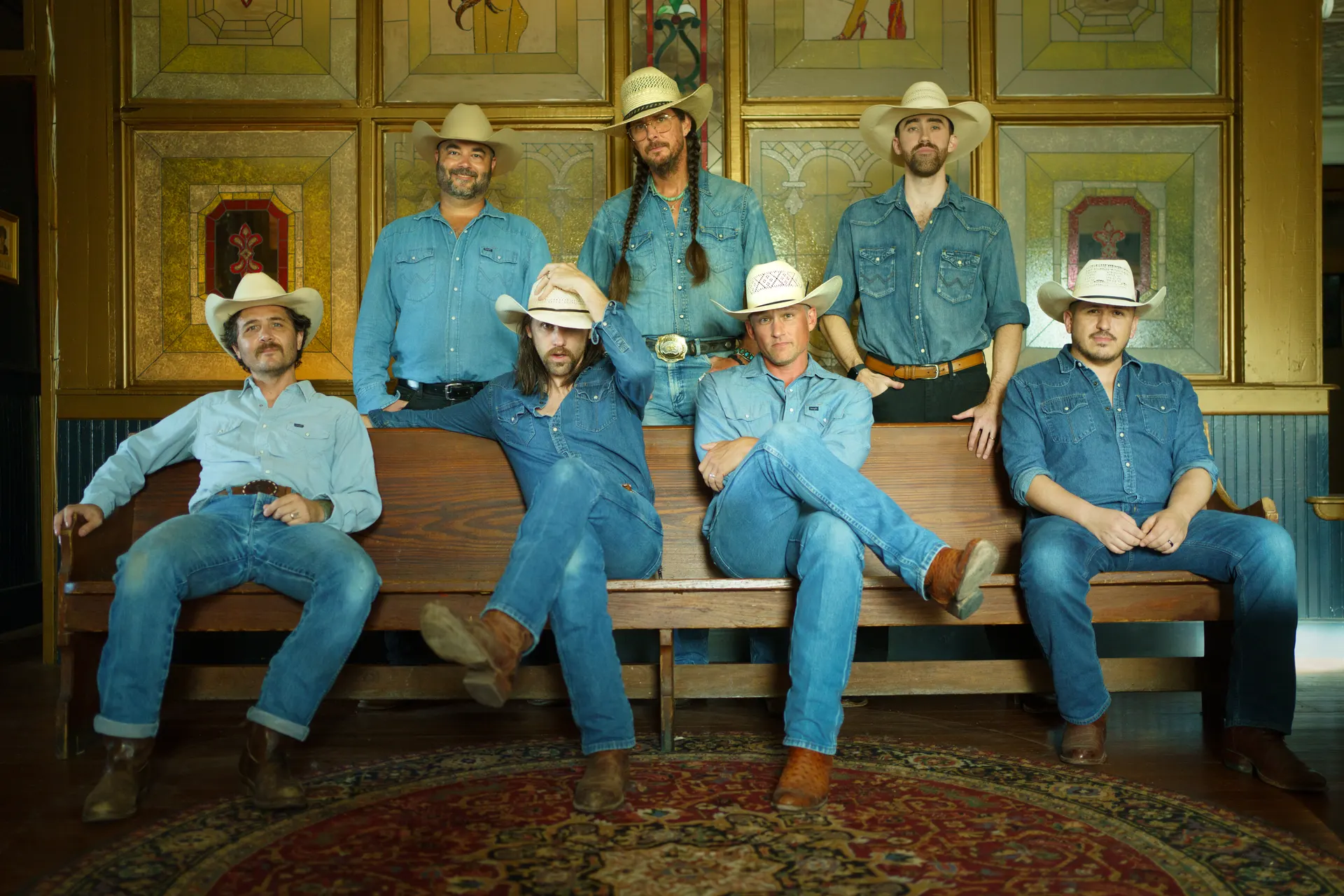 The band members of All Hat No Cadillac — Austin's 90s country tribute band