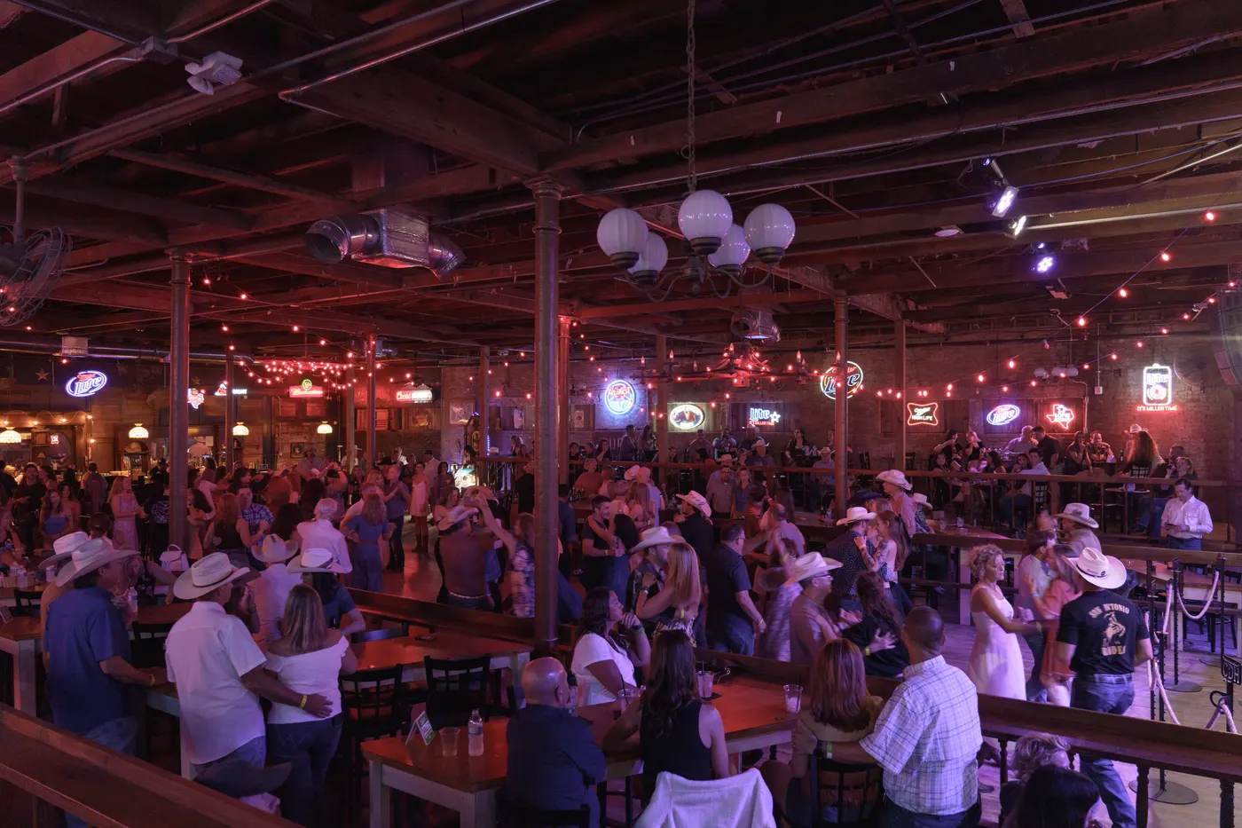 Crowd at Coupland Dance Hall in Central Texas